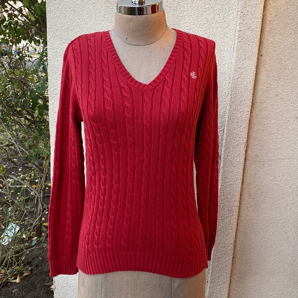 Lauren Ralph Lauren Sweaters - Lauren Ralph Lauren beautiful 100% cotton v neck sweater